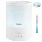 Airelax Humidifier 2.5L Air Humidifier for Bedroom Baby Room Cool Mist Small Humidifier with 360° Dual Nozzles, Top Fill, Quiet Sleep Mode, Auto Shut Off, Humidifier & Oil Diffuser & Night Light