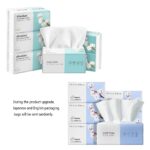 Disposable Face Towel 6-Pack(480) Count, Cotton Facial Tissue Soft Thickened Cotton Facial Tissue, Lint Free Face Cleansing Wipes, Clean Face Towels Disposable (80 Count (Pack of 6) - Image 2