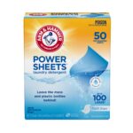 Arm & Hammer Power Sheets Laundry Detergent, Fresh Linen - 50 Pre-Measured Sheets, Deep Cleaning Formula, Quick Dissolve Technology, Zero Plastic Waste - Ideal for Eco-Friendly Everyday Laundry - Image 2