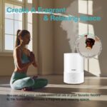 Airelax Humidifier 2.5L Air Humidifier for Bedroom Baby Room Cool Mist Small Humidifier with 360° Dual Nozzles, Top Fill, Quiet Sleep Mode, Auto Shut Off, Humidifier & Oil Diffuser & Night Light - Image 3