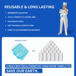 MR.SIGA Microfiber Cleaning Cloth,Pack of 12,Size:12.6" x 12.6" - Image 4