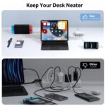 100W USB C Charger, 6-Port Compact Charger, Multi Fast Charging Port USB Power Adapter for iPhone 17 16 15 14 Pro Max, Samsung Galaxy S22 S21 S20 Note Edge - Image 5